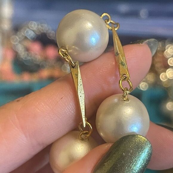 Vintage Chunky Faux Pearl Necklace Set - Picture 7 of 7